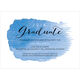 Blue Swash Graduation Invitations Image 4 of 5